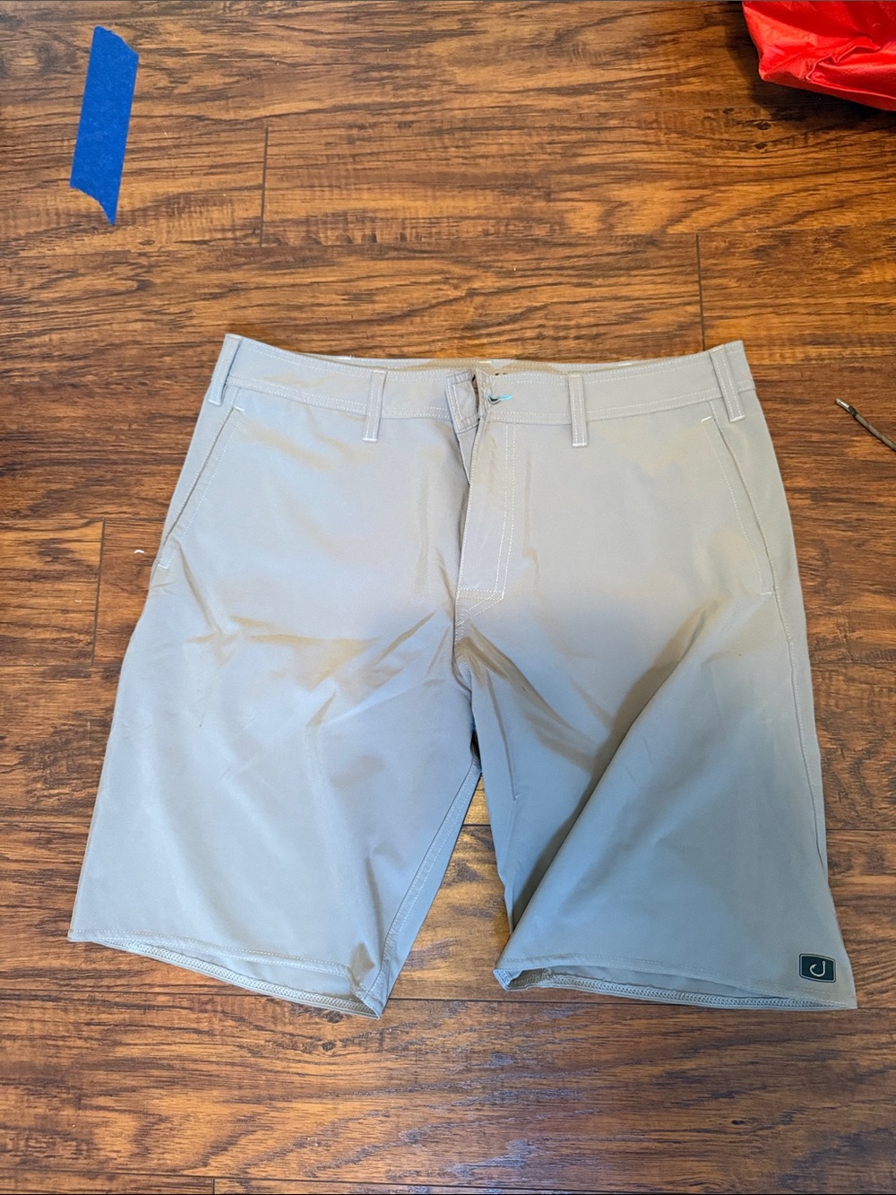 Avid Men's Performance Casual Shorts - Khaki 34